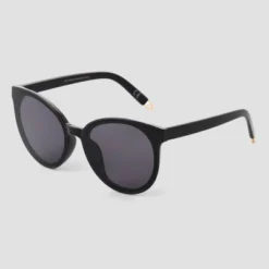 Women's Round Sunglasses - Universal Thread™ Off Black