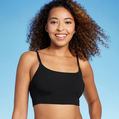 Women's Longline Ribbed Bikini Top - Shade & Shore™ 4 Women's Longline Ribbed Bikini Top - Shade & Shore™ - Image 2