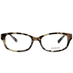 Guess GU 2429 PKTO Unisex Rectangle Eyeglasses Beige Tortoise 52mm