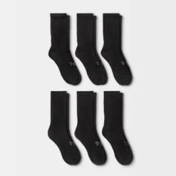 Women's Extended Size Cushioned 6pk Crew Athletic Socks - All In Motion™ - Black 7 Women's Extended Size Cushioned 6pk Crew Athletic Socks - All In Motion™ - Black -Women Fashion GUEST 23ee0cd6 fb77 498d 8996 b7cf8d3352fd