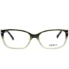 Guess GU 2303 Ol Unisex Rectangle Eyeglasses Olive Gradient 56mm