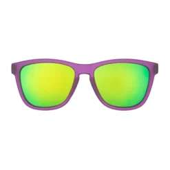 Goodr Gardening With A Kraken OG Rectangle Sunglasses: Polarized Plastic Lenses, Purple Frame, One Size