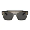 Dolce & Gabbana DG 6125 327787 Unisex Square Sunglasses D&G Gold Logo On Black 35mm