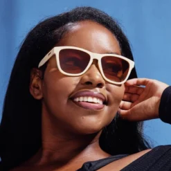 Goodr Adult OG Rectangle Toasted Marshmallow Magic Sunglasses - Beige -Women Fashion GUEST 30f103d0 07e6 4dbb a57a 95a7186dbde1