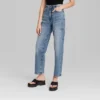 Women's High-Rise 90's Relaxed Slashed Straight Jeans - Wild Fable™ Medium Wash -Women Fashion GUEST 3278860a 329e 4da8 b856 87365bc94b23