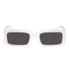 Dolce & Gabbana DG 6187 331287 Womens Rectangle Sunglasses White 53mm