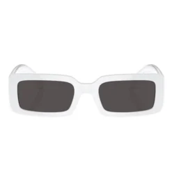 Dolce & Gabbana DG 6187 331287 Womens Rectangle Sunglasses White 53mm