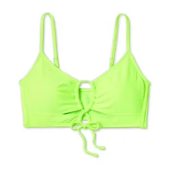 Women's Lace-Up Longline Bikini Top - Wild Fable™ Neon Green -Women Fashion GUEST 45b05a28 9ca1 4419 8ce9 de21ec09eabc