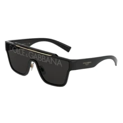 Dolce & Gabbana DG 6125 501/M Unisex Shield Sunglasses Black 52mm