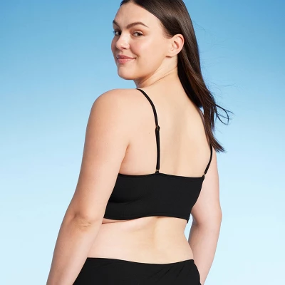 Women's Longline Ribbed Bikini Top - Shade & Shore™ 6 Women's Longline Ribbed Bikini Top - Shade & Shore™ - Image 4