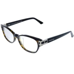 Swarovski 052 Womens Square Eyeglasses Havana 56mm