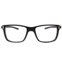 TAG Heuer 008 Unisex Rectangle Eyeglasses Black 55mm
