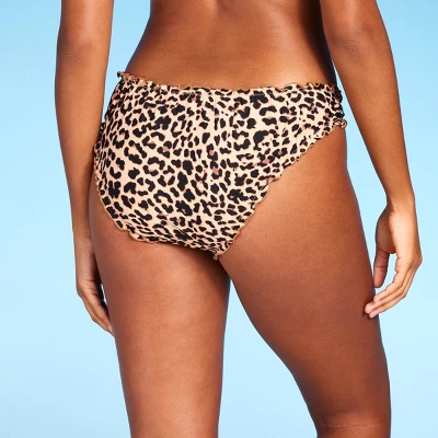 Women's Ruffle Cheeky Bikini Bottom - Shade & Shore™ Multi Animal Print 6 Women's Ruffle Cheeky Bikini Bottom - Shade & Shore™ Multi Animal Print - Image 4