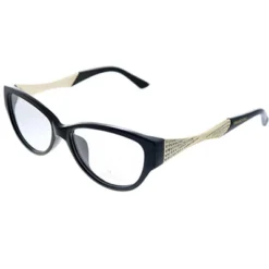 Swarovski 001 Womens Square Eyeglasses Black 56mm