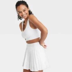 Women's Light Support Brushed Sculpt Bold Stitch Sports Bra - All In Motion™ -Women Fashion GUEST 67269acf 18e6 473a 8cda a29e9722059e