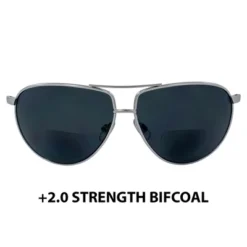 Global Vision Sun Reader Safety Motorcycle Glasses With +2.0 Bifocal Gray Lenses