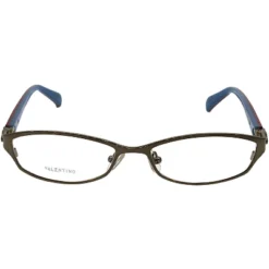 Valentino NJS Unisex Rectangle Eyeglasses Silver 49mm