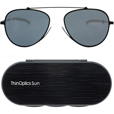 ThinOptics Mountain View Aviator Sunglasses With Aluminum Case 9 ThinOptics Mountain View Aviator Sunglasses With Aluminum Case - Image 7