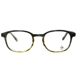 Original Penguin The Stewart LT Unisex Rectangle Eyeglasses Liquid Tortoise 49mm