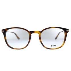 BMW BW 5021 052 Unisex Round Eyeglasses Dark Havana 52mm