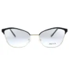 Prada PR 62XV AAV1O1 Womens Cat-Eye Eyeglasses Black Light Gold 54mm -Women Fashion GUEST 73fcfef1 3d9a 45f9 9841 e7a0ba803e1c