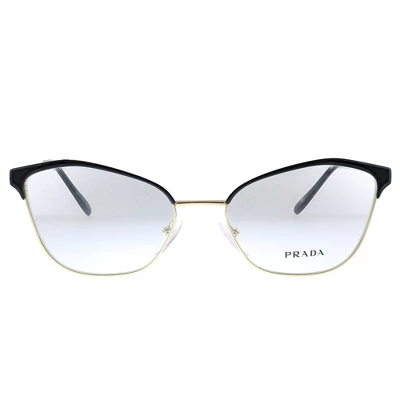 Prada PR 62XV AAV1O1 Womens Cat-Eye Eyeglasses Black Light Gold 54mm 3 Prada PR 62XV AAV1O1 Womens Cat-Eye Eyeglasses Black Light Gold 54mm
