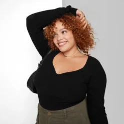 Women's Long Sleeve Sweetheart Neck Seamless Shirt - Wild Fable™ 9 Women's Long Sleeve Sweetheart Neck Seamless Shirt - Wild Fable™ -Women Fashion GUEST 82a6024a acd4 442a 929f d3167c0a4fbb