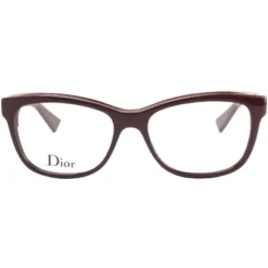 Dior Diorama 01 F8P Unisex Rectangle Eyeglasses Burgundy Pink 53mm