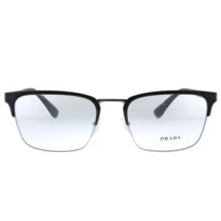 Prada Heritage PR 54TV 1BO1O1 Unisex Rectangle Eyeglasses Matte Black 55mm