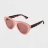Women's Tortoise Print Rubberized Plastic Cateye Polarized Sunglasses- All In Motion™ Pink -Women Fashion GUEST 8f5f3cbf 13cc 4063 ad5d a6ff967c4adc