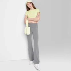 Women's High-Waisted Flare Leggings - Wild Fable™ Heather Gray 8 Women's High-Waisted Flare Leggings - Wild Fable™ Heather Gray -Women Fashion GUEST 90a4be30 da89 4939 a3a6 0aca3cbfb7c4