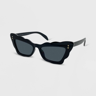 Wavy Cateye Sunglasses - Wild Fable™ Black 3 Wavy Cateye Sunglasses - Wild Fable™ Black