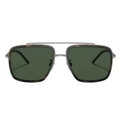 Dolce & Gabbana DG 2220 13359A Unisex Square Polarized Sunglasses Bronze/Havana 57mm