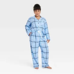 Women's Plaid Flannel Matching Family Pajama Set - Wondershop™ Blue -Women Fashion GUEST a1c6f626 2f70 4a9e aec4 87ad7d24659a