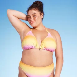 Women's Triangle Bikini Top With Shell Charm - Wild Fable™ -Women Fashion GUEST a2d169ca ee7e 4394 815d fa311c885912