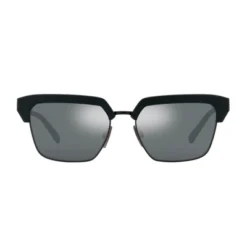 Dolce & Gabbana DG 6185 25256G Unisex Square Sunglasses Matte Black 55mm