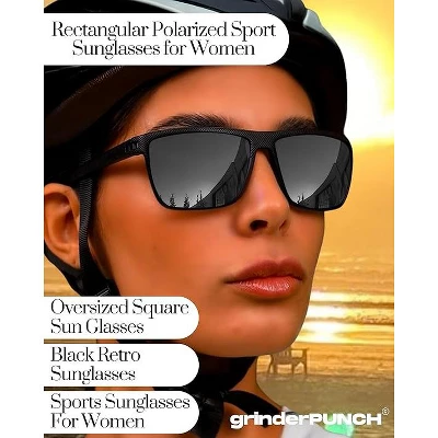GrinderPUNCH Polarized Sunglasses For Men Lightweight TR90 Frame UV400 Protection Square Sun Glasses For Driving Fishing Golf - 2 Pack 8 GrinderPUNCH Polarized Sunglasses For Men Lightweight TR90 Frame UV400 Protection Square Sun Glasses For Driving Fishing Golf - 2 Pack - Image 6