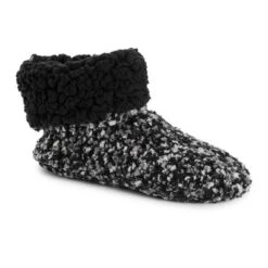 MUK LUKS Women's Popcorn Cuff Bootie Slippers -Women Fashion GUEST b2f7304f ce05 49b4 8302 aecb7cd65ac2