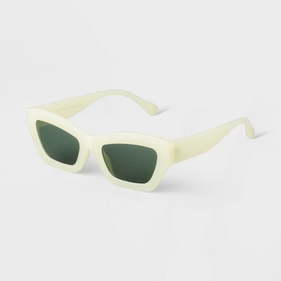 Women's Plastic Angular Cateye Sunglasses - A New Day™ 3 Women's Plastic Angular Cateye Sunglasses - A New Day™