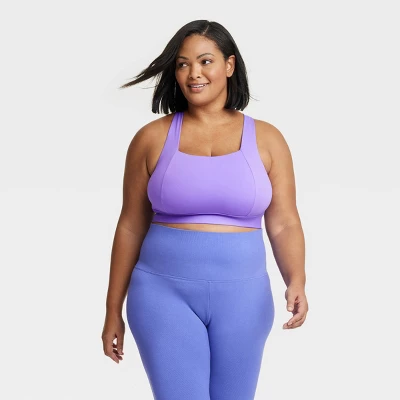 Women's Medium Support Square Neck Crossback Sports Bra - All In Motion™ 10 Women's Medium Support Square Neck Crossback Sports Bra - All In Motion™ - Image 8