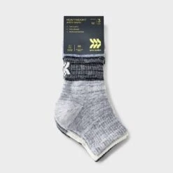 Women's 3pk Heavyweight Cushioned Colorblock Ankle Socks - All In Motion™ 4-10