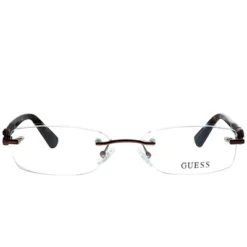 Guess GU 2557 049 Unisex Rimless Eyeglasses Brown 53mm