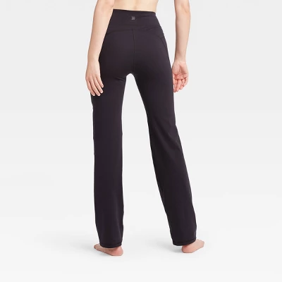 Women's Contour Power Waist Mid-Rise Straight Leg Pants - All In Motion™ 5 Women's Contour Power Waist Mid-Rise Straight Leg Pants - All In Motion™ - Image 3