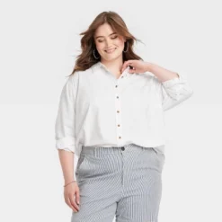 Women's Long Sleeve Oversized Button-Down Shirt - Universal Thread™ -Women Fashion GUEST ccff1570 ce58 4004 962d 6531d2c14864