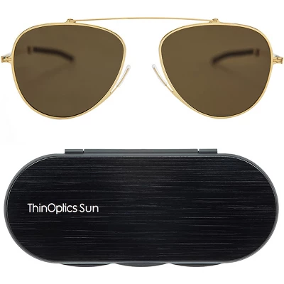ThinOptics Mountain View Aviator Sunglasses With Aluminum Case 7 ThinOptics Mountain View Aviator Sunglasses With Aluminum Case - Image 5