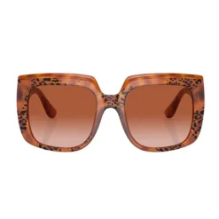 Dolce & Gabbana DG 4414 338013 Womens Square Sunglasses Havana 54mm