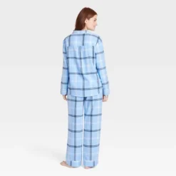 Women's Plaid Flannel Matching Family Pajama Set - Wondershop™ Blue