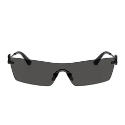 Dolce & Gabbana DG 2292 01/87 Womens Shield Sunglasses Black 37mm