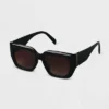 Women's Plastic Angular Square Sunglasses - A New Day™ Black -Women Fashion GUEST d549aec6 18b7 48dc a533 eb9f370bad18