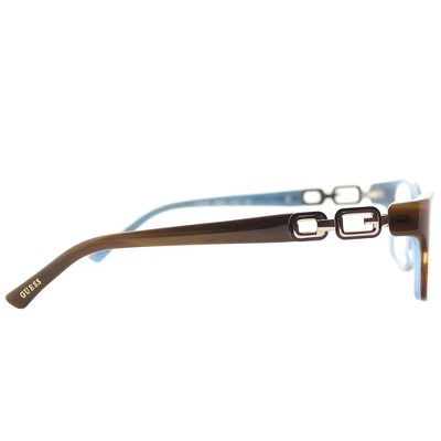 Guess E50 Womens Cat-Eye Eyeglasses Brown On Blue 52mm 4 Guess E50 Womens Cat-Eye Eyeglasses Brown On Blue 52mm - Image 2